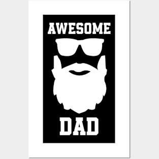 Awesome dad happy fathers day Posters and Art